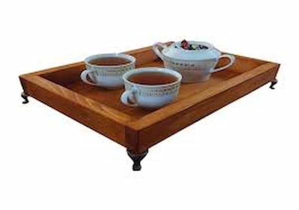 تصویر 5 از قیمت سینی چوبی پایه دار با کیفیت ارزان + خرید عمده